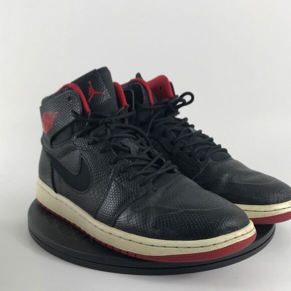 Nike Air Jordan 1 Nouveau Snakeskin Black/Red 819176-001 Men’s Size 11 - Picture 3 of 12